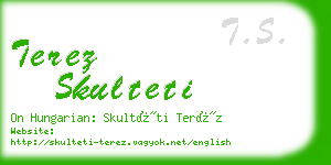 terez skulteti business card